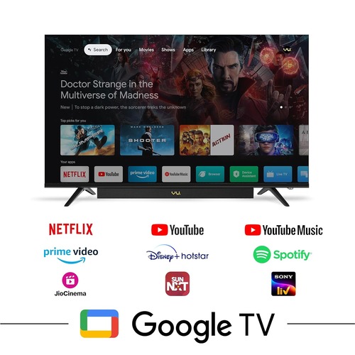 VU 43 Inches (108 cm) Ultra HD 4K Smart QLED TV(43VIBE24)3 Years warrant